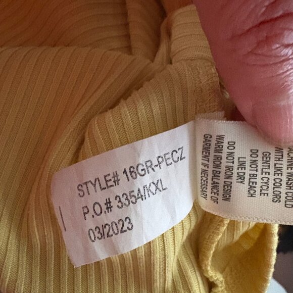 Yellow Ribbed Short Sleeve Sunflower Pullover Graphic Tee Shirt Girls Size L - Picture 14 of 14